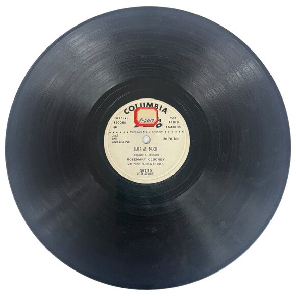 Rosemary Clooney Half As Much / Poor Whip-Poor-Will 39710 Columbia Rare Shellac - Picture 1 of 4